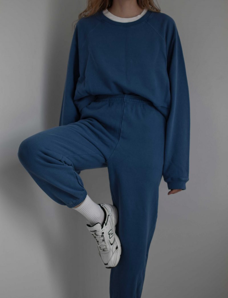 katarinavidd sixthreeseven blue jogger sweatpants suit, minimal, retro sporty style