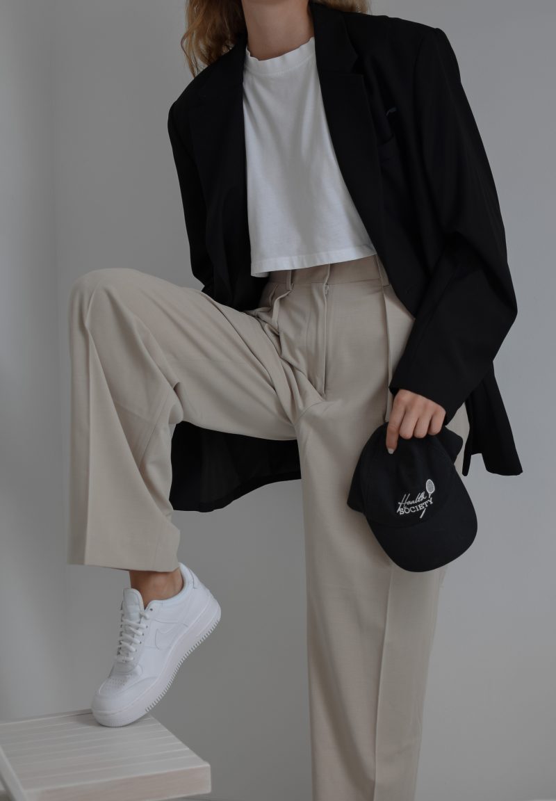 VIDIÉ fashion cap Black society, how to wear black cap with suit